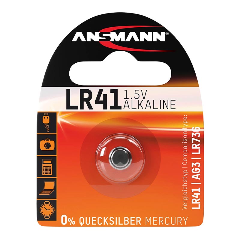 Ansmann, Pile alcaline LR41 - AG3 - LR736