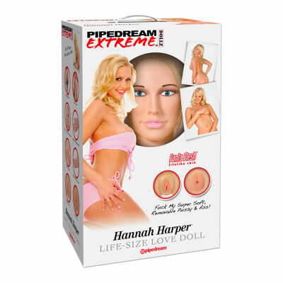 Poupée gonflable Hannah Harper | Réalisme 3D et double orifice