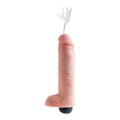 King Cock Squirting 10" | Godemichet éjaculateur | 20.5 cm | Beige