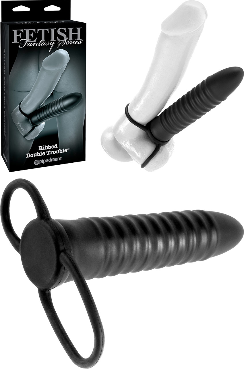 Gode double pénétration Fetish Fantasy Ribbed Double Trouble