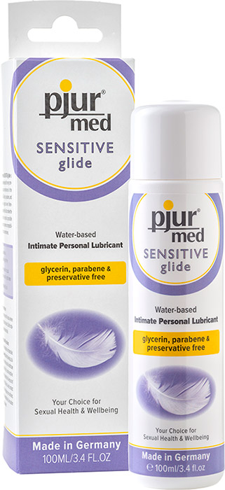 Lubrifiant pjur Med Sensitive glide - 100 ml (à base d'eau)