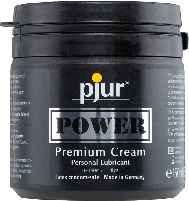 Crème lubrifiante pjur Power Premium - 150 ml (à base d'eau/silicone)