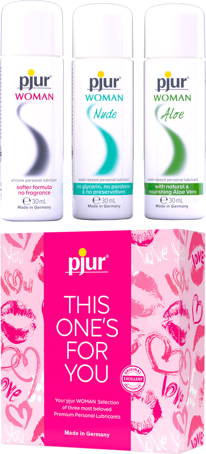 Pack de 3 lubrifiants pour femme Pjur Woman Selection - 30 ml