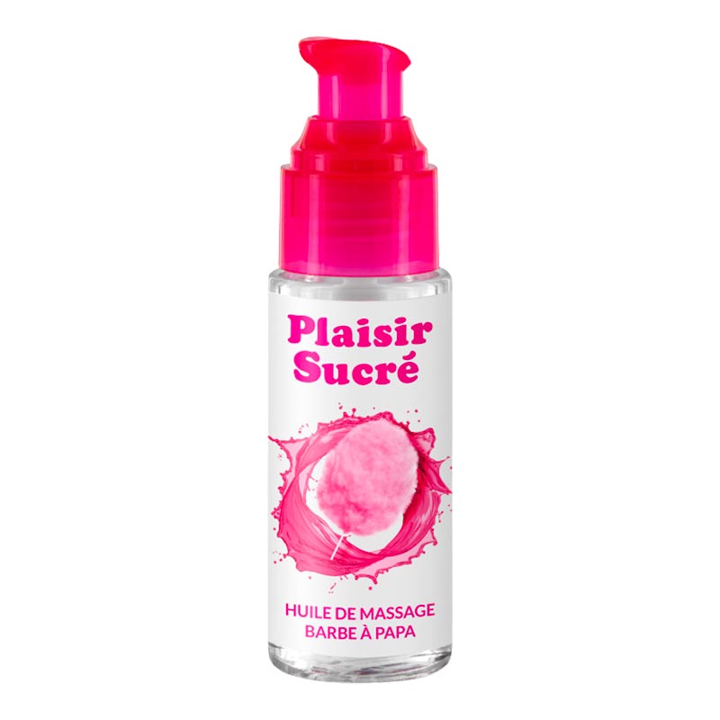 Plaisir Sucré | Huile de massage gourmande embrassable | Barbe à papa Plaisir Sucré | Huile de massage gourmande embrassable | Barbe à papa