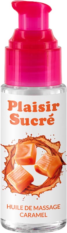 Huile de massage aromatisé Plaisir Sucré - Caramel