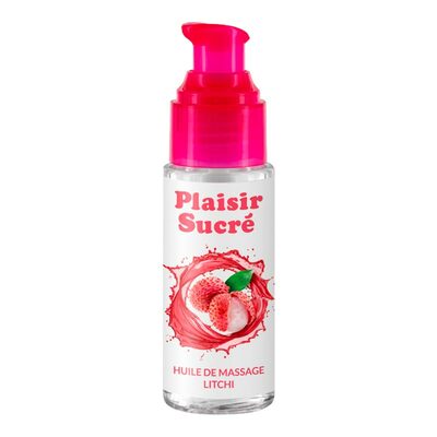 Plaisir Sucré | Huile de massage gourmande embrassable | Litchi