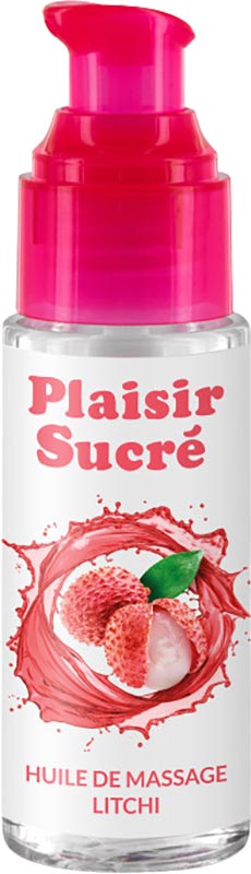 Huile de massage aromatisé Plaisir Sucré - Litchi