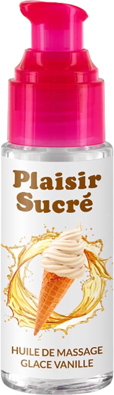 Huile de massage aromatisé Plaisir Sucré - Vanille