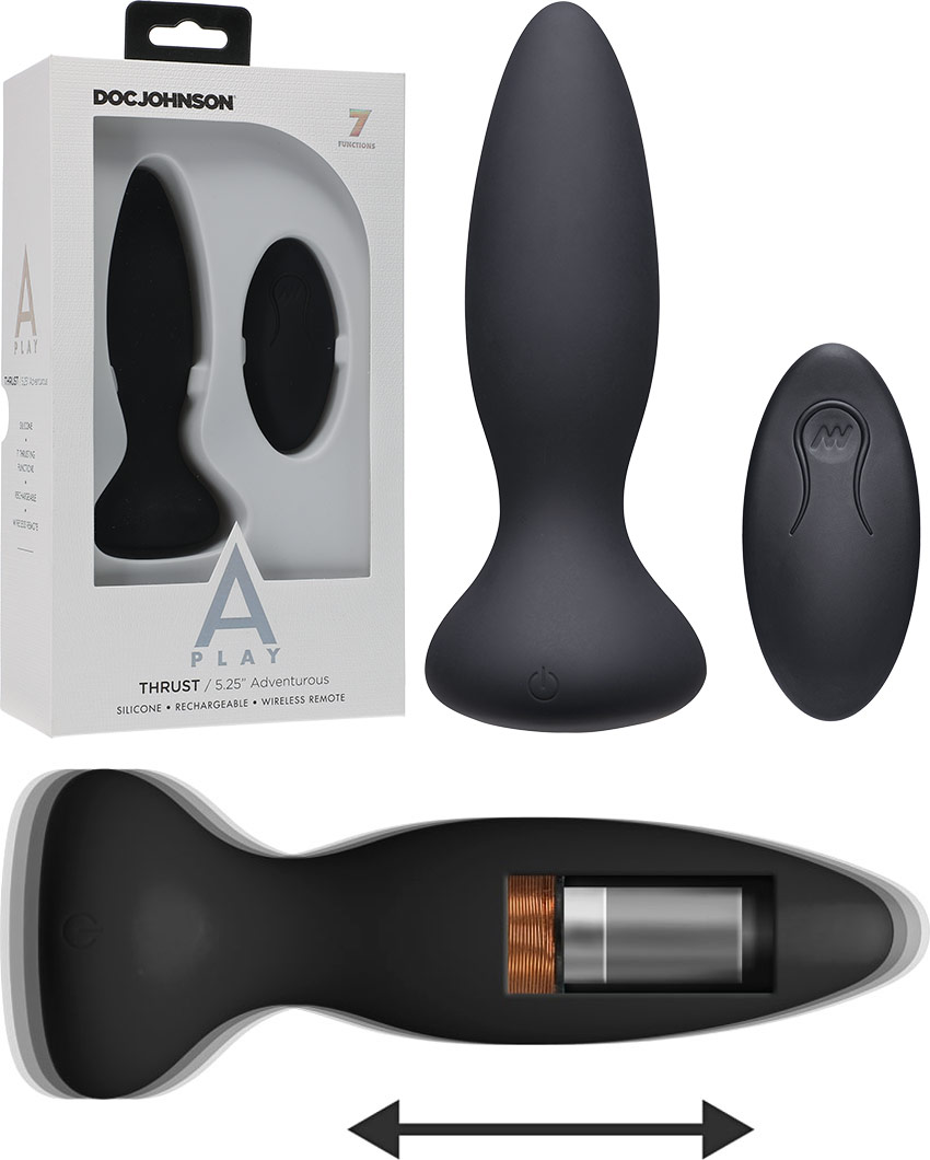 Plug anale a percussione Doc Johnson A-Play Thrust Adventurous