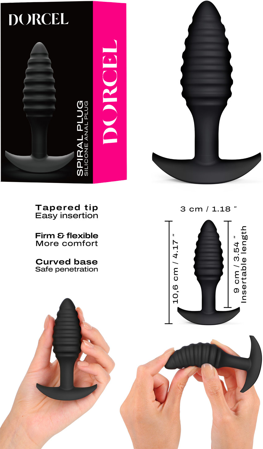 Dorcel Spiral Plug | Anal plug with textured outer surface