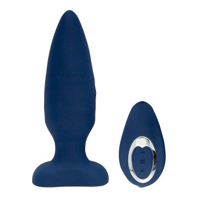 Nu Sensuelle Andii Plug | Ferngesteuerter Analplug aus Silikon | Blau