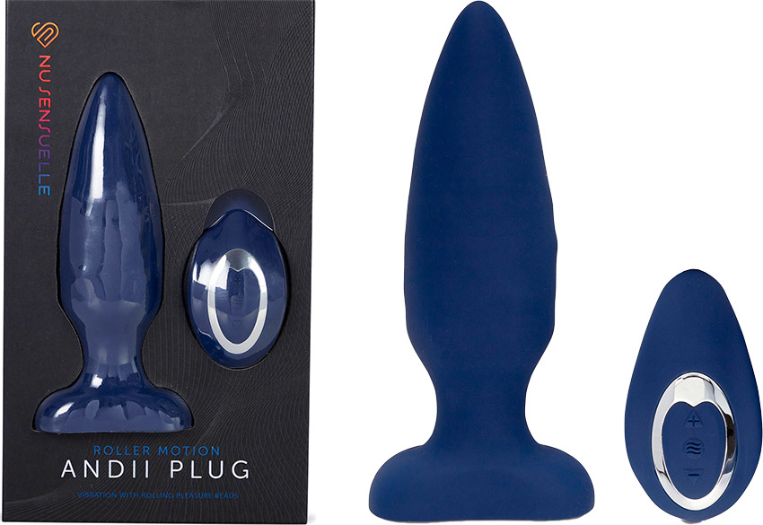 Plug anal télécommandé Nu Sensuelle Andii Plug - Bleu