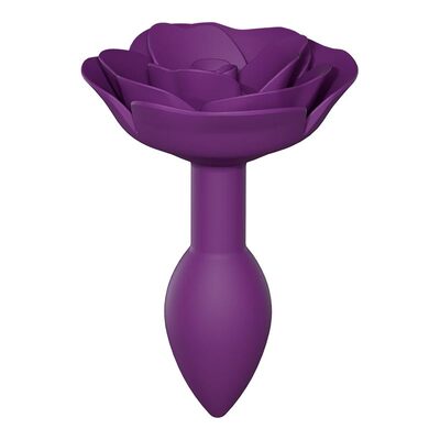 Love to Love Open Roses | Analplug aus Silikon | Violett (S)