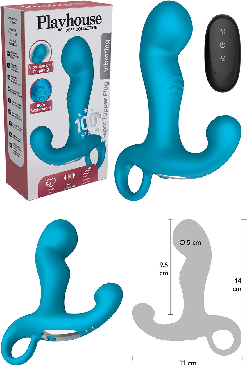 Plug anal télécommandé Playhouse Deep Collection P-spot Tapper
