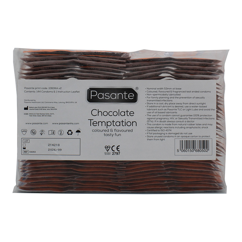 Pasante Chocolate - Préservatif aromatisé au chocolat (144 Préservatif