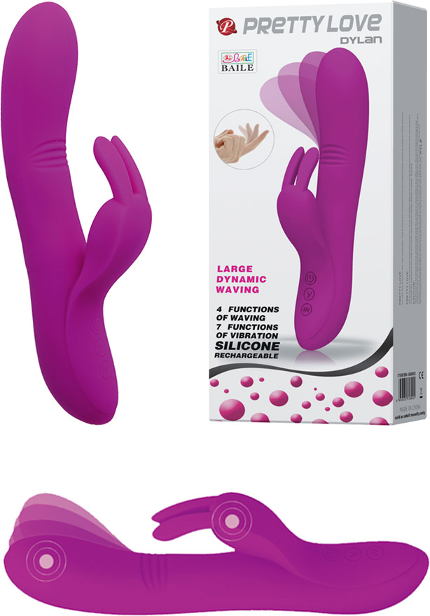 Pretty Love Dylan rabbit vibrator with mobile head
