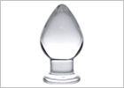 Plug anale di vetro Prisms Molten - Trasparente