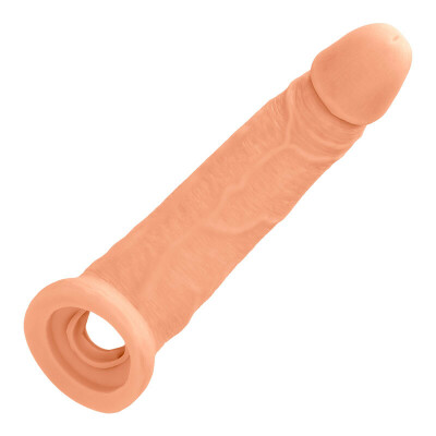 Vergrösserungshülle für den Penis 17 cm RealRock 9" - KissKiss