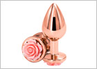 NS Novelties Rear Assets Rose butt plug - Pink (M)