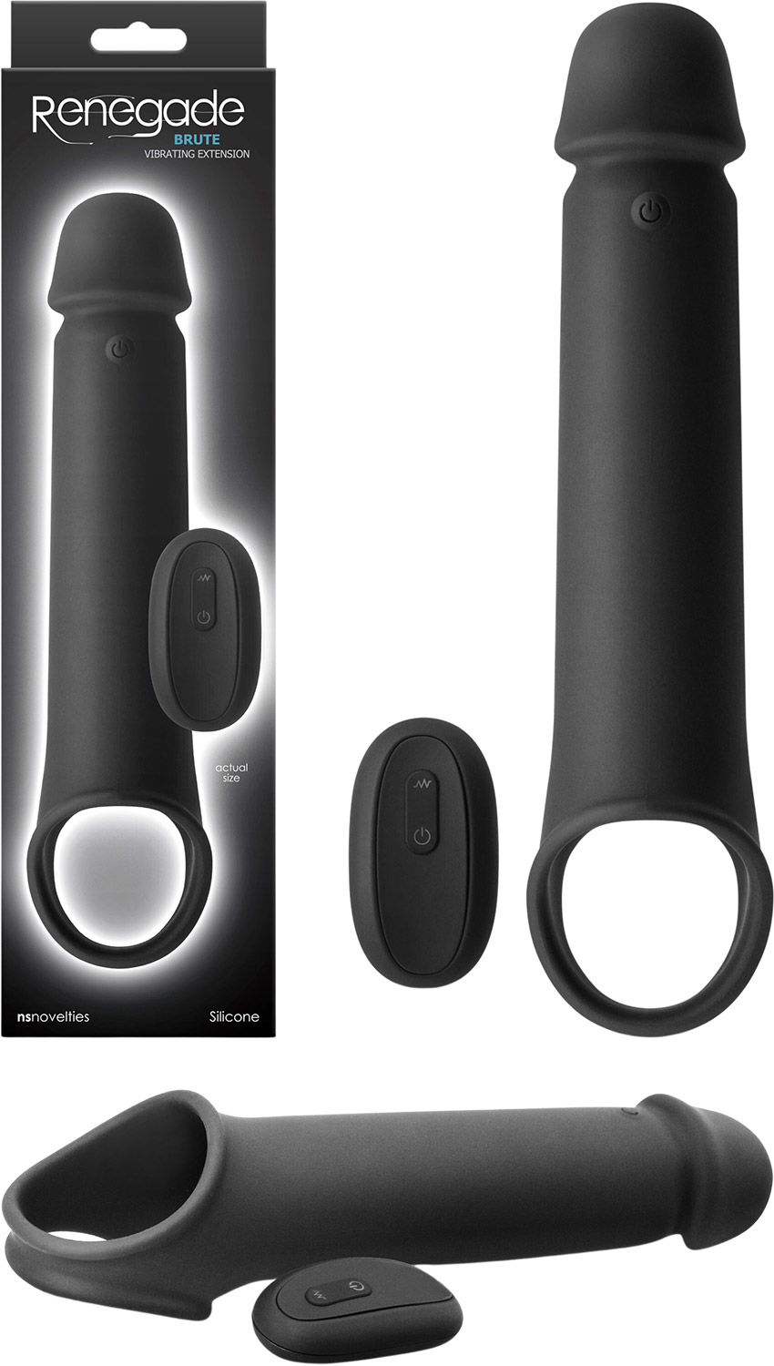 Renegade Brute Vibrierende Vergrösserungshülle für Penis