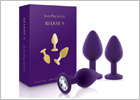 Rianne S Booty Silicone Plug Set - Violet (3 plugs anaux)