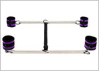 Rimba double spreader bars for feet and hands - Black & purple