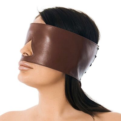 Bandeau large Rimba en cuir véritable | Marron
