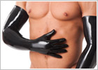 Rimba Long Latex Gloves - Black (S)