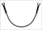 Rimba adjustable nipple clamps with chain - Black