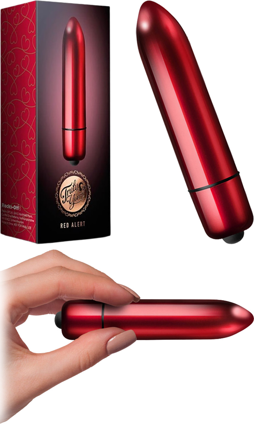 Rocks-Off RO-120mm Bullet | Truly Yours Red Alert | Mini vibrator