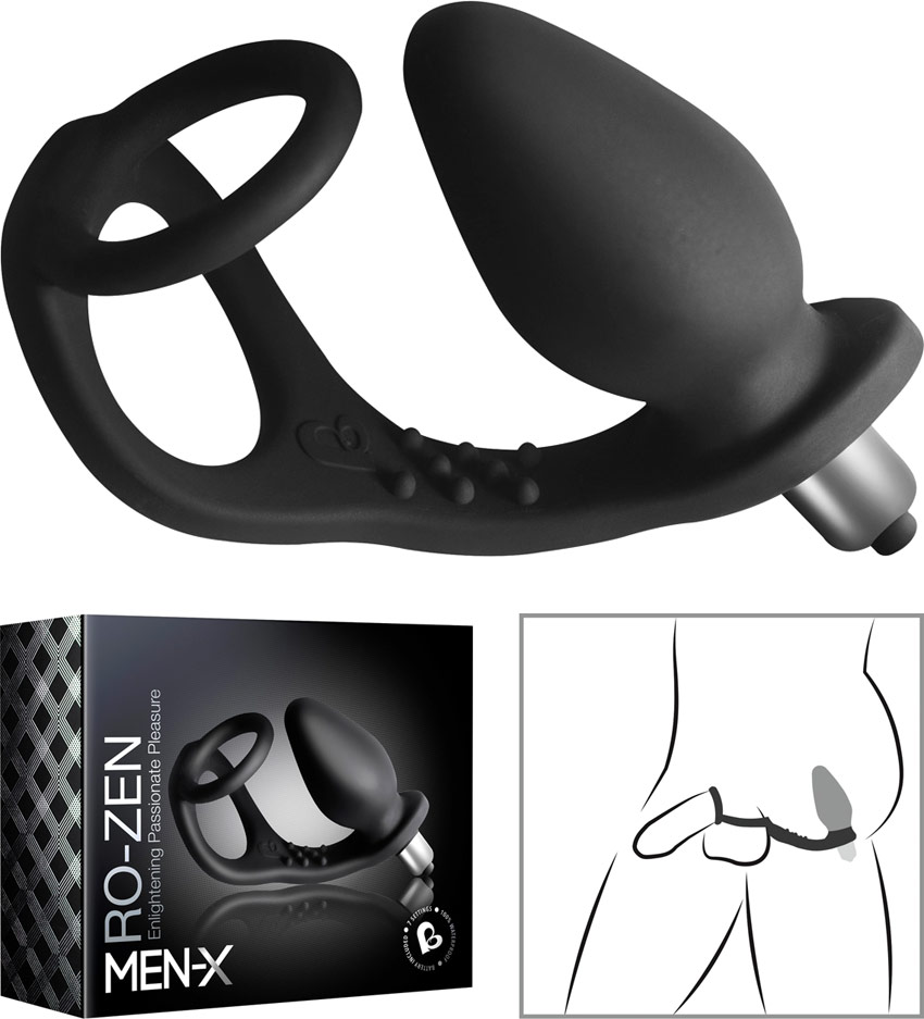 Rocks-Off RO-ZEN - Double cock ring and anal stimulator