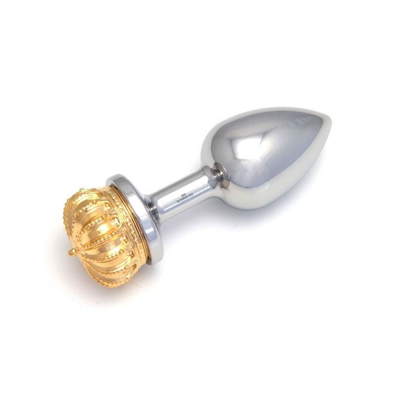Rosebuds Butt Plug - Golden Crown (L)