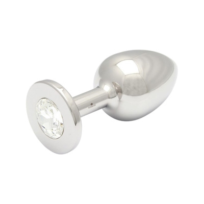 Rosebuds | Analplug mit transparentem Swarovski Kristall | Grösse XXL