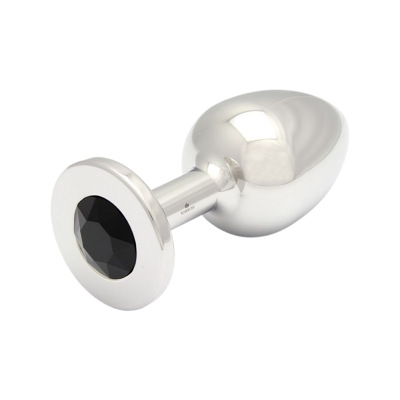 Rosebuds | Analplug mit schwarzem Swarovski Kristall | XXL