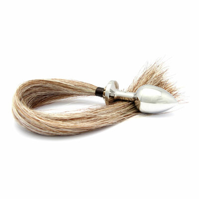 Rosebuds Tailbud Large | Analplug mit Pferdeschwanz | Leinen