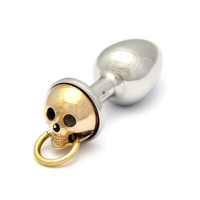 Rosebuds Skull Analplug - Bronze