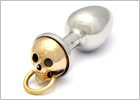 Rosebuds Skull Butt Plug - Bronze (M)