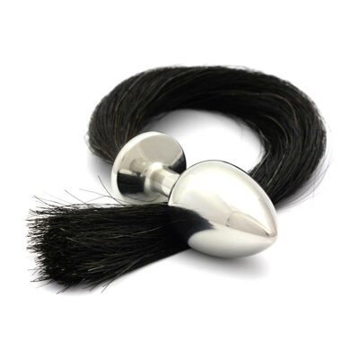 Plug anal Rosebuds Tailbud Horsetail - Noir