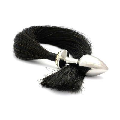 Rosebuds Tailbud Horsetail Analplug - Schwarz