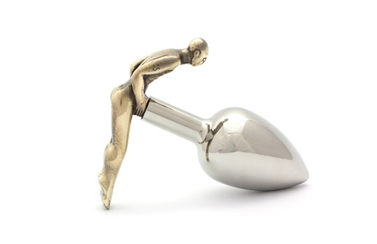 Rosebuds Fessman Butt Plug - Bronze (L)