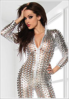 Saresia Combinaison Overall der  Stars - Argent (XS/M)