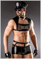 Saresia Police man costume - 5 pieces (S/L)