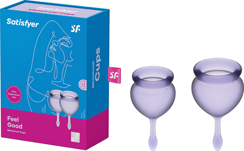 Satisfyer Feel Good - Coupe menstruelle (2 pces) - Lilas