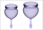 Satisfyer Feel Good - Menstrual cup (2 pieces) - Purple
