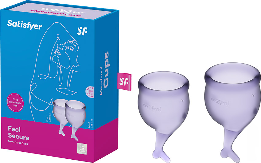 Satisfyer Feel Secure - Coupe menstruelle (2 pces) - Lilas