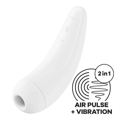 Satisfyer Curvy 2 | Vibromasseur et stimulateur de clitoris | Blanc