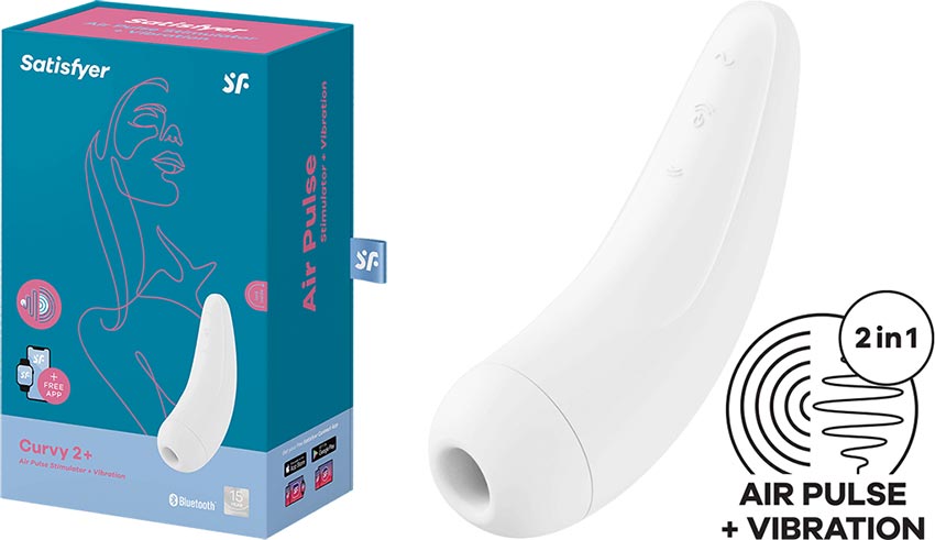 Satisfyer Curvy 2 - Vibrator and clitoral stimulator - White