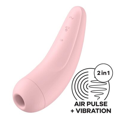 Satisfyer Curvy 2 | Vibromasseur et stimulateur de clitoris | Rose