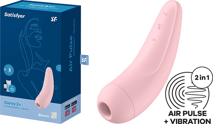 Satisfyer Curvy 2 - Vibrator und Klitorisstimulator - Rosa