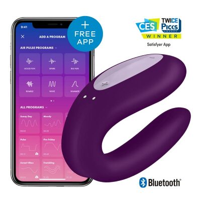 Satisfyer Double Joy | Vibromasseur pour couple | App iOS/Android